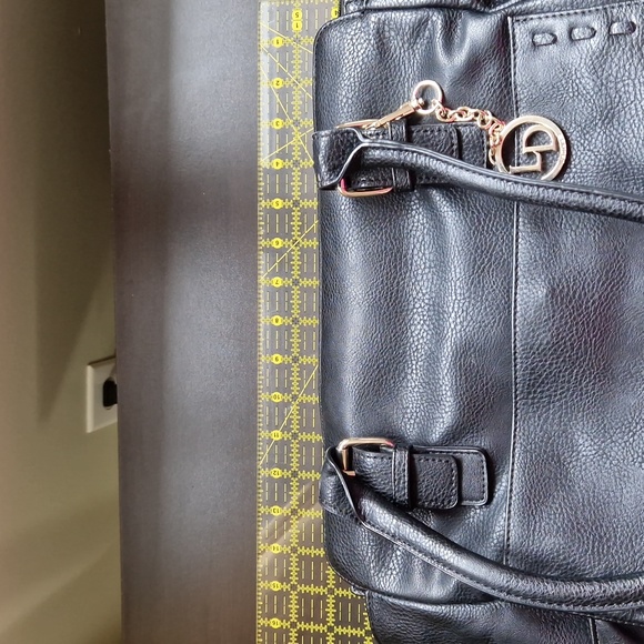 Black leather tote bag - Picture 5 of 10